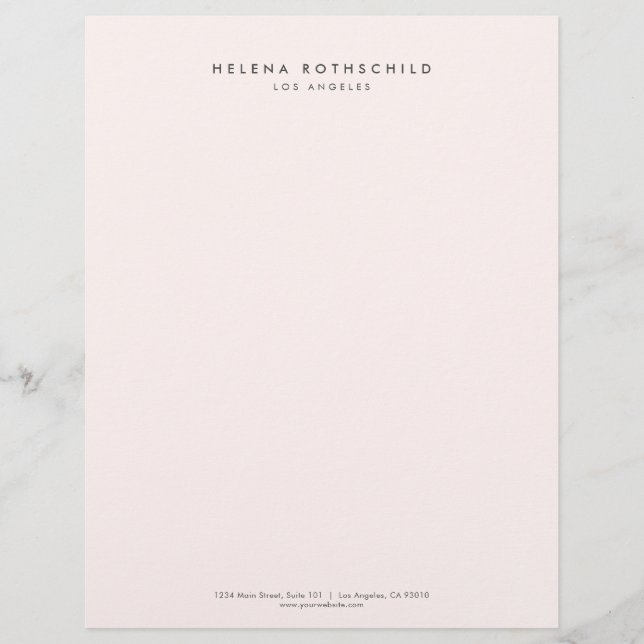 Papel Timbrado Modern Minimalist Professional Business (Frente)