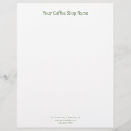 Papel Timbrado Modern Simple Sage Green Personalized Business