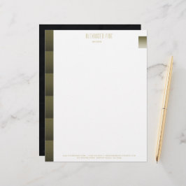 Papel Timbrado Moderno clássico, preto simples, profissional Dour