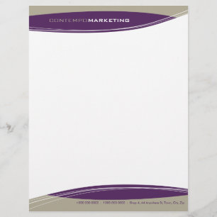Papel Timbrado MODERNO LETTERHEAD: contempo 5