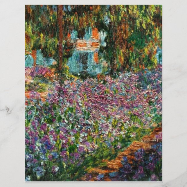 Papel Timbrado Monet The Artist Garden at Giverny (Frente)