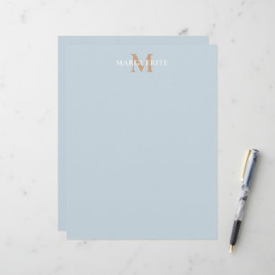 Papel Timbrado Monograma de Nome Personalizado