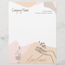 Papel Timbrado Motivação da Mão das Formas Empresariais Modernas