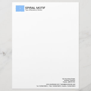 Papel Timbrado Motivo espiral - azul bebé