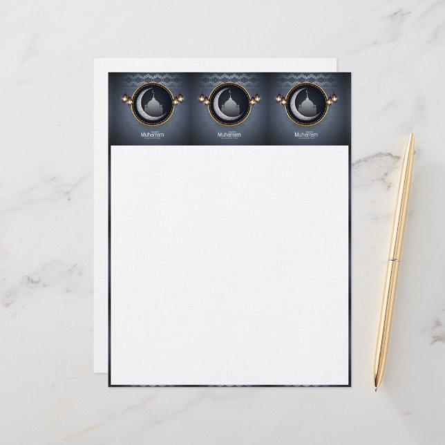 Papel Timbrado Muharram Letterhead (Frente/Verso In Situ)