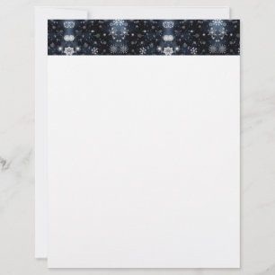 Papel Timbrado Natal mágico e tranquilo de inverno do SlipperyJoe