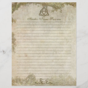 Papel Timbrado Natural de Triquetra alinhado