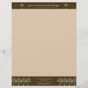 Papel Timbrado Natureza das Árvores de Quatro Camas