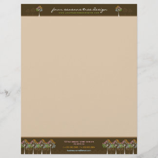 Papel Timbrado Natureza das Árvores de Quatro Camas