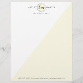 Papel Timbrado Negócios do artista de maquiagem profissional