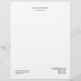 Papel Timbrado Negócios Personalizados Profissionais