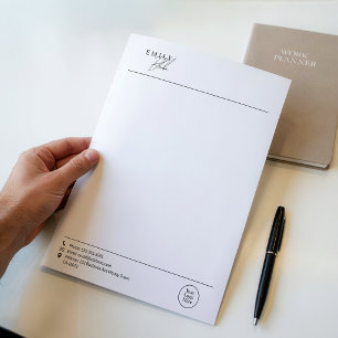 Papel Timbrado Negócios Simples Modernos Com Logotipo