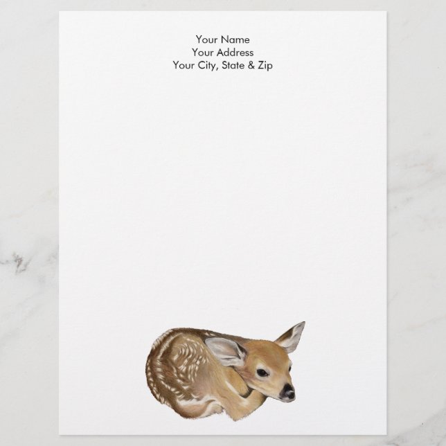 Papel Timbrado Newborn Fawn (Frente)