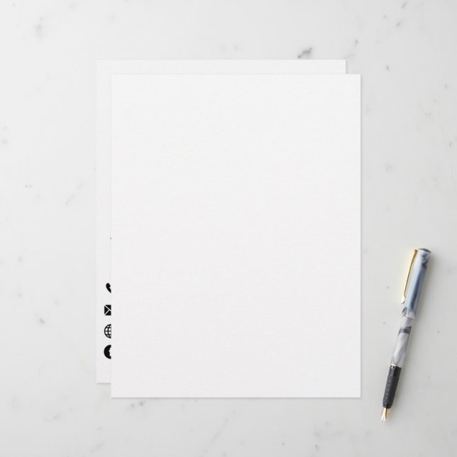 Papel Timbrado Nome da empresa Informações da empresa Promocional (Frente/Verso In Situ)