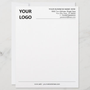 Papel Timbrado Nome do logotipo personalizado Endereço Informaçõe