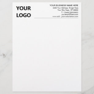 Papel Timbrado Nome do logotipo personalizado Endereço Informaçõe
