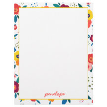 Nome do Script Coral de Padrão Floral Moderno de P