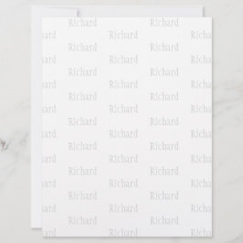 Papel Timbrado Nome Personalizado Elegante