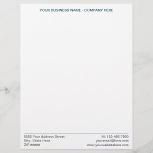 Papel Timbrado Nome personalizado Endereço comercial Letterhead 