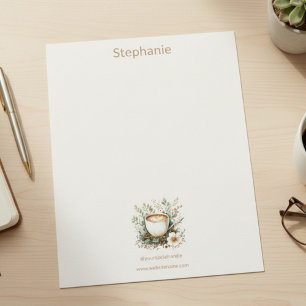Papel Timbrado Nome Personalizado, Identificador Social e Site