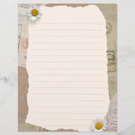 Papel Timbrado Notas da Linhagem do Livro Branco da Pintura Casta