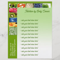 Nutricionista de Vida Saudável, Design Verde-Lette