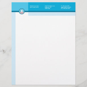 Papel Timbrado O escritório do dentista projetou o cabeçalho