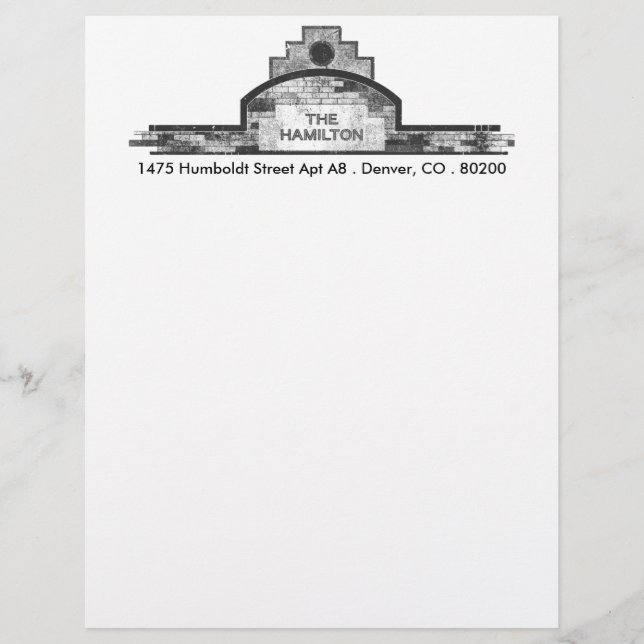 Papel Timbrado o hamilton (Frente)