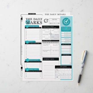 Papel Timbrado O Marcas Diárias - Planejamento Diário Detalhado +