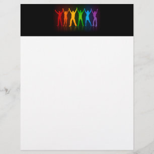 Papel Timbrado O orgulho de SlipperyJoe pessoas as mãos da silhue