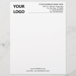 Papel Timbrado O seu próprio Design comercial com logotipo