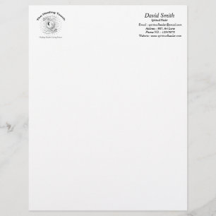 Papel Timbrado O toque de cura é preto branco