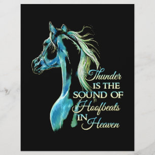 Papel Timbrado O Trovão É O Som Dos Hoofbeats No Céu