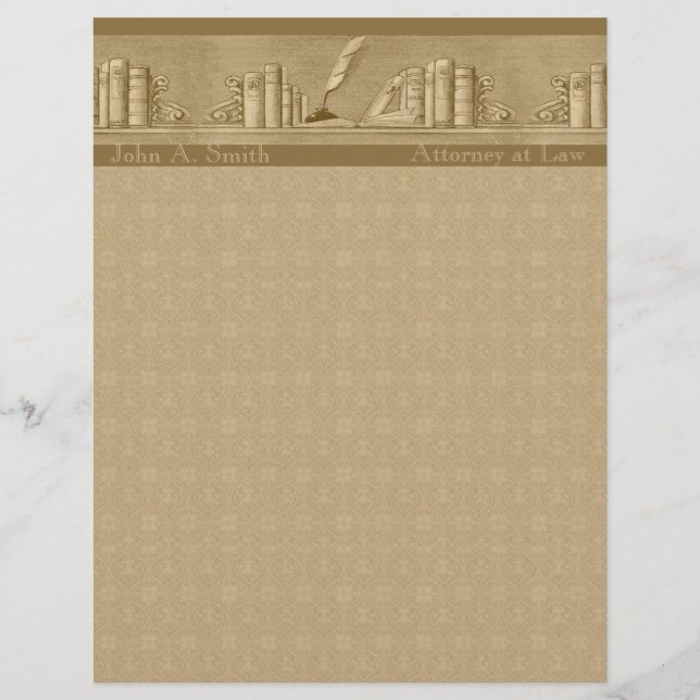 Papel Timbrado O vintage registra o cabeçalho (Frente)