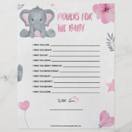 Papel Timbrado Orações Para O Bebê [Elefante Para Bebê [Rosa]]