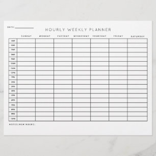 Papel Timbrado Organização de Programação de Planejador Semanal H