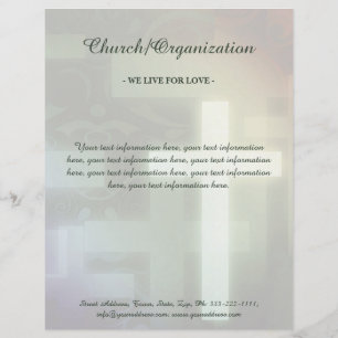 Papel Timbrado Organização Religiosa Luz Cruzada