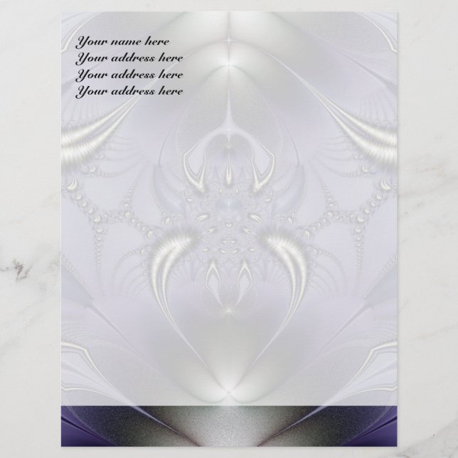 Papel Timbrado Ornamento Roxo (Frente)