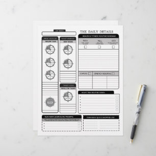 Papel Timbrado Os Detalhes Diários Página Suplementar de Planejam
