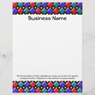 Papel Timbrado Ouros brilhantes - Letterhead Personalizável