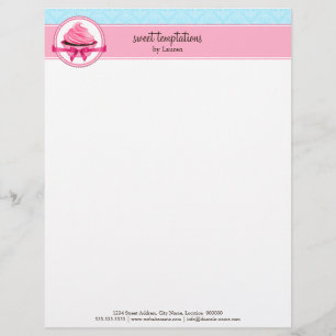Papel Timbrado Padaria de Cupcake de Couto