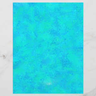 Papel Timbrado Padrão Abstrato Azul Turquesa