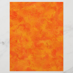Papel Timbrado Padrão Abstrato Laranja
