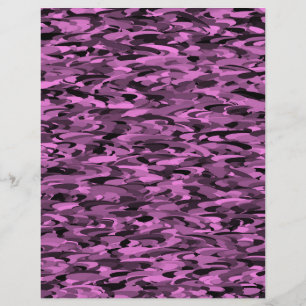 Papel Timbrado Padrão Abstrato Roxo Preto