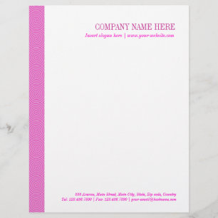 Papel Timbrado Padrão Collypop Rosa