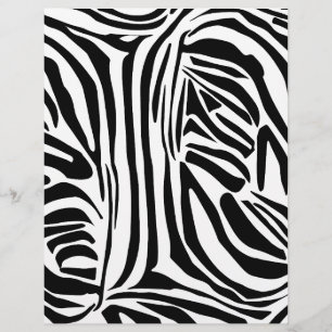 Papel Timbrado Padrão de zebra