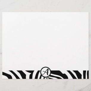 Papel Timbrado Padrão de Zebra