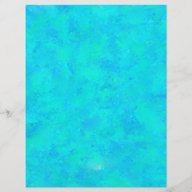 Papel Timbrado Padrão Turquesa Blue Abstrato (Frente)