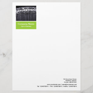 Papel Timbrado Painel de Fotos - Verde marciano - Máquina de esc