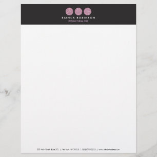 Papel Timbrado Paleta cor-de-rosa do brilho para o maquilhador